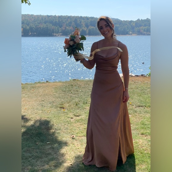 Fame and Partmers discontinued Rosabel maxi dress in Bronze - Picture 8 of 10